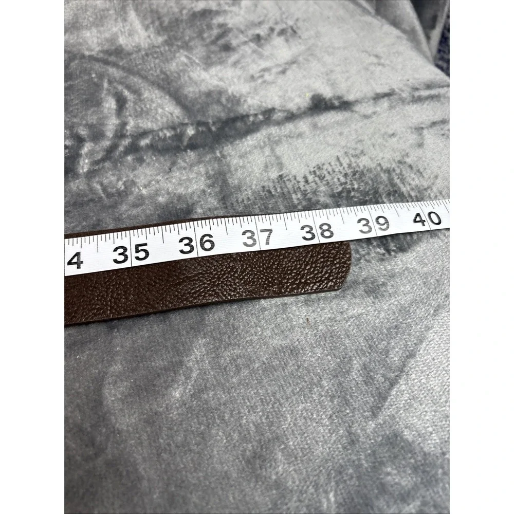 Brown Faux Leather‎ Belt Bling Crystals Buckle 29-33